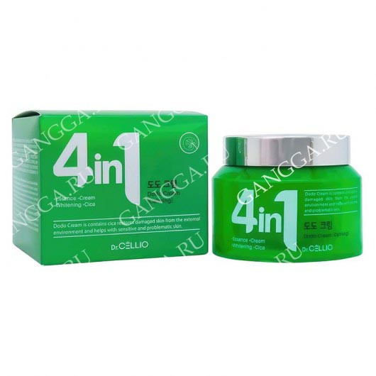 Крем для лица успокаивающий с Центеллой (4 in 1 Cream Dodo Dr. Cellio Korea) 70 мл