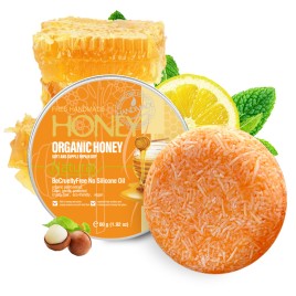 Твердый шампунь для волос На меду (Natural Organic Honey Shampoo Soap) 60 г