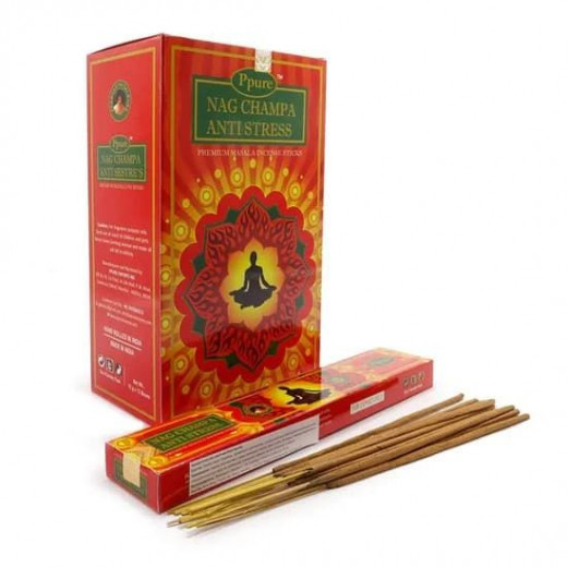 Благовоние-масала Антистресс Пипьюр (Ppure Nag Champa Anti Stress) 15г — 