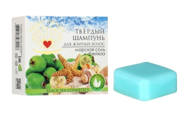 Твердый шампунь для жирных волос Морская соль и фейхоа (Море лечит) 30 г