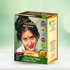 УЦЕНКА! Хна индийская Черная ПОМЯТА УПАКОВКА (Black Henna Herbul) 6 x 10 г