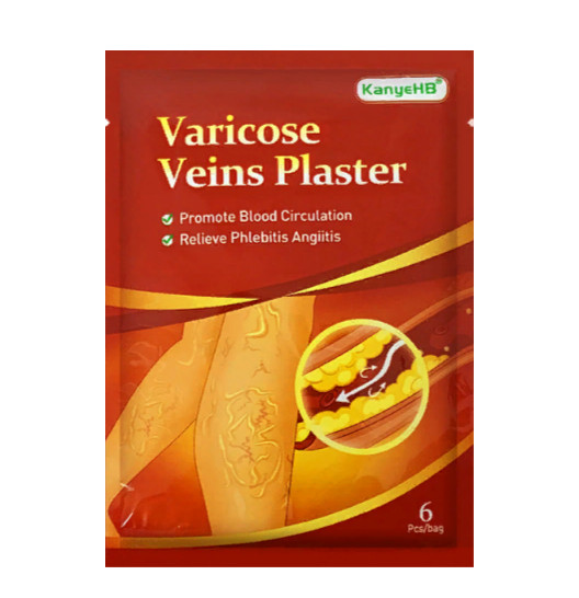 Пластырь от варикоза (Varicose Veins Plaster KanyeHB China) 6 шт