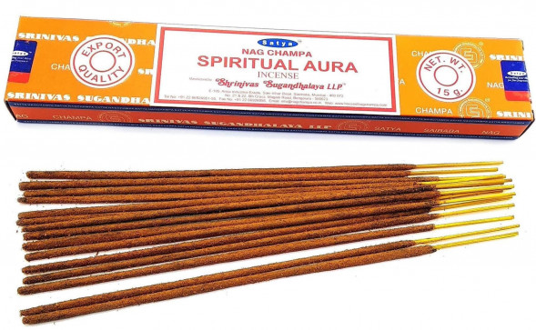 Благовония Духовная Аура Сатья (Satya Nag Champa Spiritual Aura) 15 г