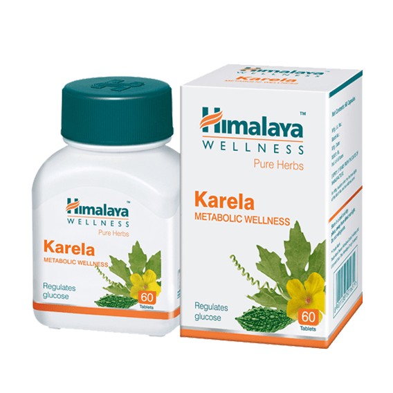 УЦЕНКА! Карела Хималая Хербалс ПОМЯТА УПАКОВКА (Karela Himalaya Herbals) 60 табл 