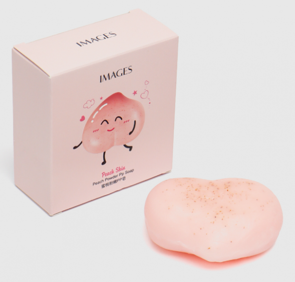 Мыло для лица и тела с персиком в форме Сердца (Peach Skin PP Soap Images) 95 г