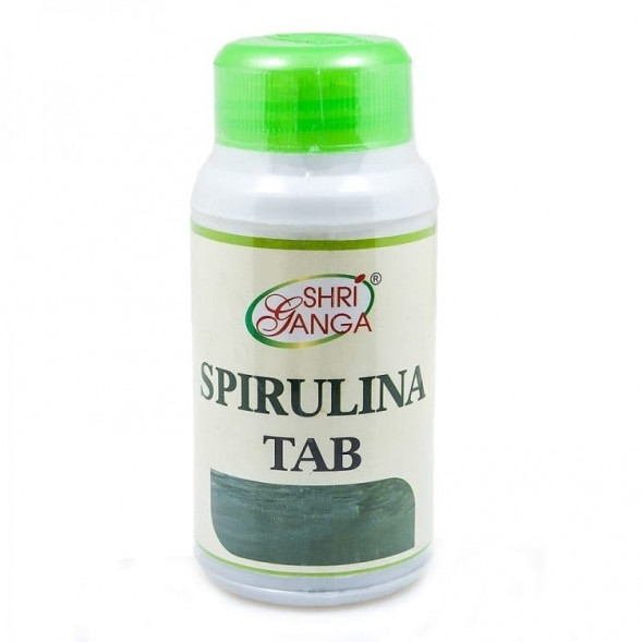 Спирулина таблетки Шри Ганга (Spirulina Shri Ganga) 60 табл