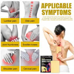 Пластырь имбирный для снятия боли в суставах и спине (South moon Ginger muscles bones Paste) 10 шт