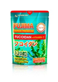 Фукоидан и витамин С (Japan Fucoidan Vitamin C Fujima) 120 капсул на 40 дней
