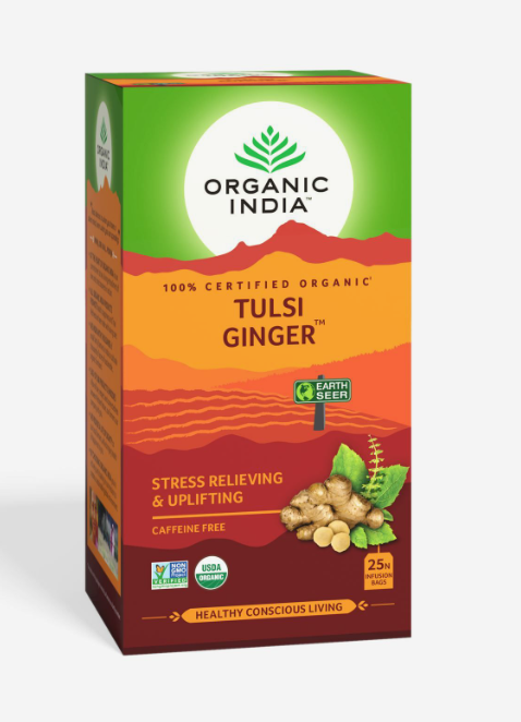 Чай Тулси с Имбирем Органик Индия (Tulsi Ginger Organic India) 25 пакетиков