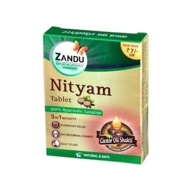 Нитьям таблетки природное слабительное (Nityam tablets Zandu) 10 шт