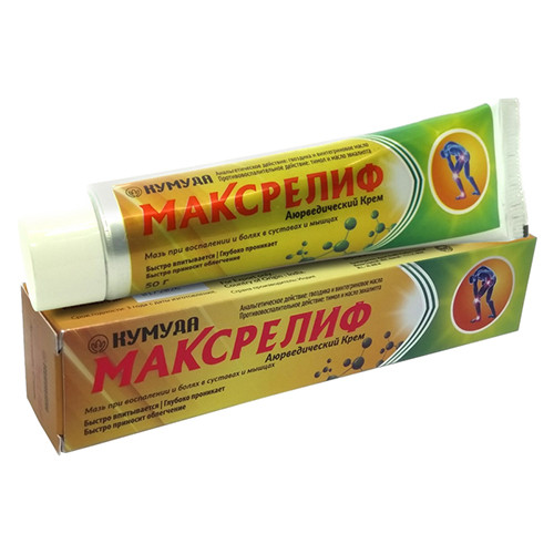 УЦЕНКА! Крем от боли в спине Максрелиф СРОК ДО 01.2026 (Maxrelief Kumuda) 50 г