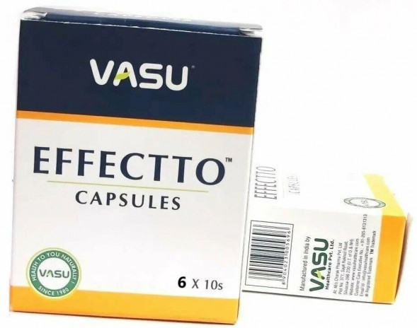 Капсулы при простатите Эффекто Васу (Effectto Capsules Vasu) 60 капсул