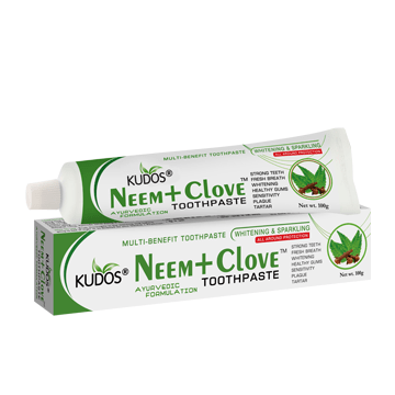 УЦЕНКА! Зубная паста Ним и Гвоздика ПОМЯТА УПАКОВКА (Neem Clove Toothpaste Kudos) 100 г
