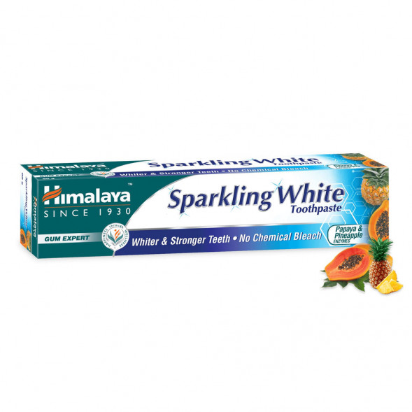 Зубная паста хорошо отбеливает Хималая (Sparkling White Toothpaste Himalaya) 80 г