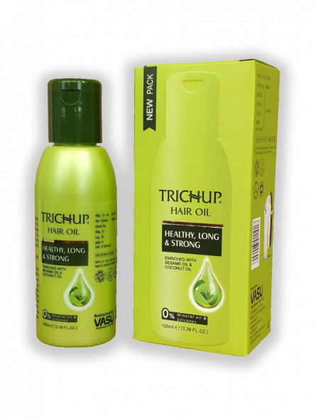 Масло для питания корней волос и активизации волосяных луковиц Тричуп Васу (Hair Oil Healthy, Long and Strong Trichup Vasu) 100 мл