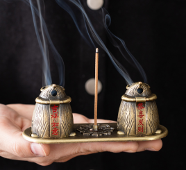 Подставка для благовоний Хомяки 12 х 4 х 4 см