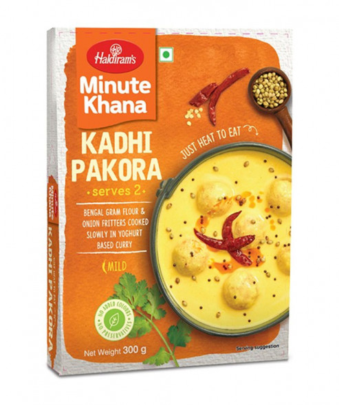 Готовое блюдо Карри (Кадхи) Пакора (бенгальская чечевица с луком карри) Халдирамс (Kadhi Pakoda Minute Khana Haldiram&amp;#039;s) 300 г