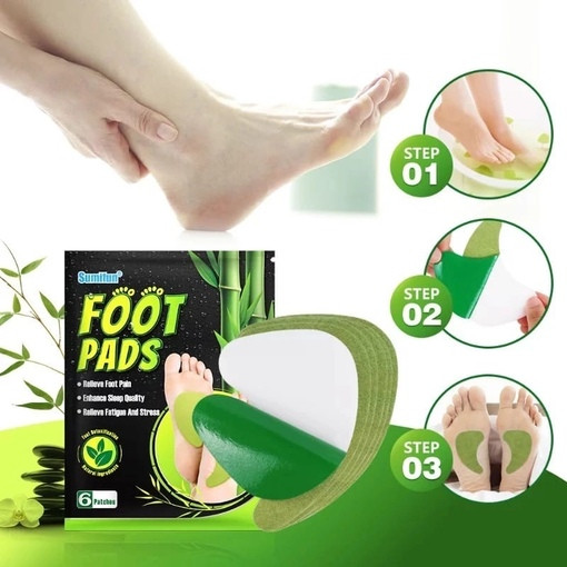 Пластырь от усталости стоп (Foot Pads Sumifun) 6 шт
