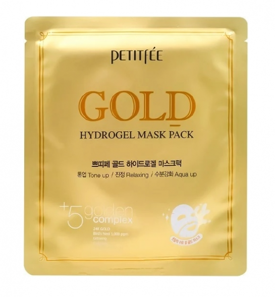 Маска для лица с золотом (Gold Hydrogel Mask Pack Petitfee) 1 шт