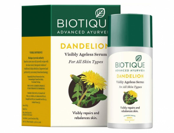Сыворотка Антивозрастная для лица Одуванчик Биотик (Bio Dandelion Visibly Ageless Serum Biotique) 40 мл