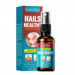 Спрей для питания ногтей с кератином защита ногтей (Nails Healthy Growth Liquid Sadoer) 30 мл