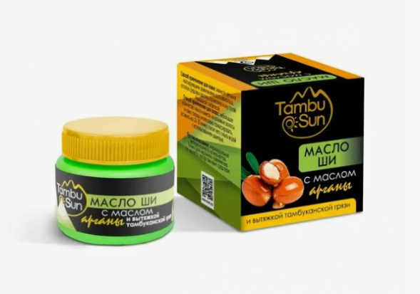 Масло Ши для лица с маслом арганы (TambuSun) 50 мл