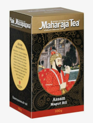 УЦЕНКА! Чай черный индийский листовой Ассам Магури Билл ПОМЯТА УПАКОВКА (Maharaja Assam Maguri Bill) 100 г