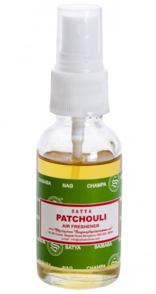 Ароматизатор воздуха для дома спрей Пачули Сатья (Patchouli Air freshener Satya) 30 мл