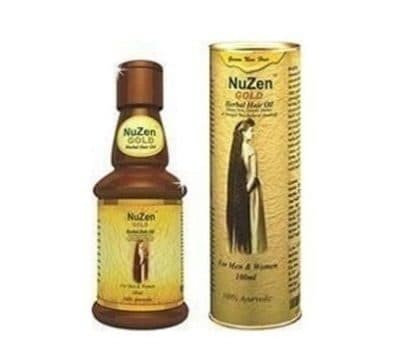 Масло для роста волос на голове НуЗен Голд Хербл (NuZen Gold Herbal Hair oil) 100 мл