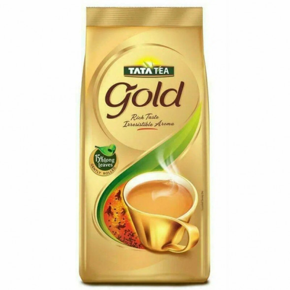 Чай крупнолистовой черный смесь листьев и гранул Тата Голд (Tata Tea Gold) 250 г