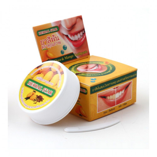 Зубная паста Гвоздика и Манго (Clove & Mango Toothpaste Herbal Star) 30 г — 