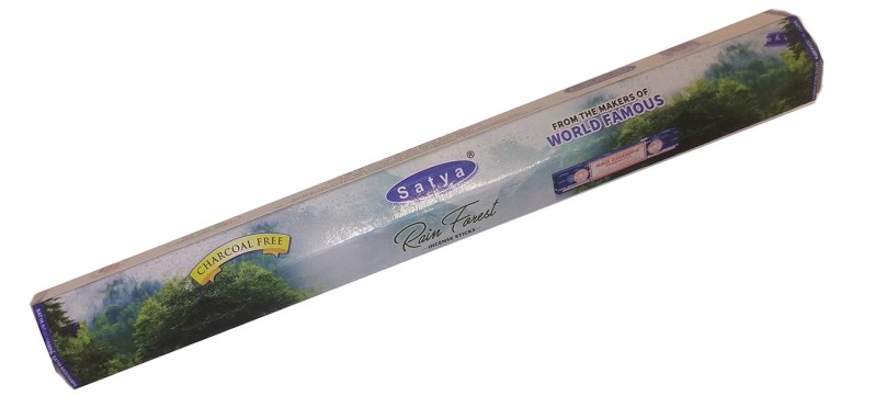 Благовония без угля Тропический лес шестигранник Сатья (Rain Forest Charcoal free Satya) 20 шт