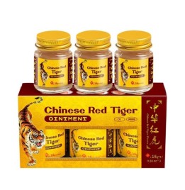 УЦЕНКА! Тигровый китайский бальзам красный Сумифун ПОМЯТА УПАКОВКА (Chinese Red Tiger Balm Sumifun) 16 г x 3 шт