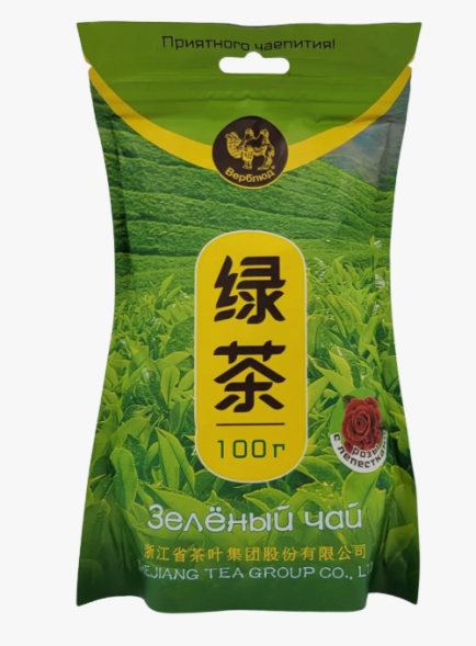 Зеленый чай с лепестками роз (Верблюд) 100 г 