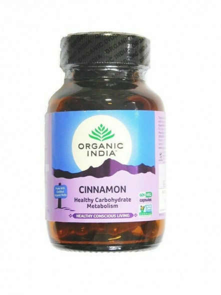Корица Органик Индия (Cinnamon Organic India) 60 капсул