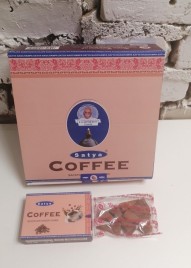 Благовония конусы стелющийся дым премиум Кофе Сатья (Backflow Dhoop Cones Coffee Satya) 10 конусов