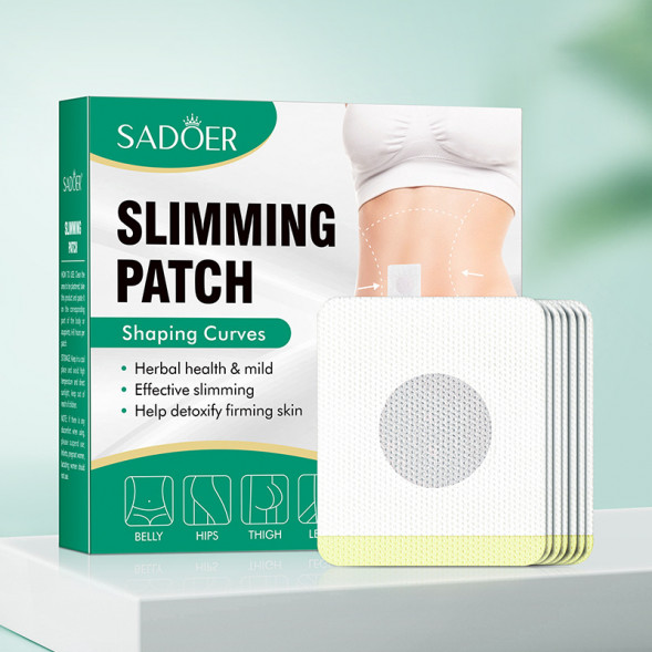 Китайские наклейки на пупок для похудения и придания формы телу (Slimming Patch Sadoer) 30 шт
