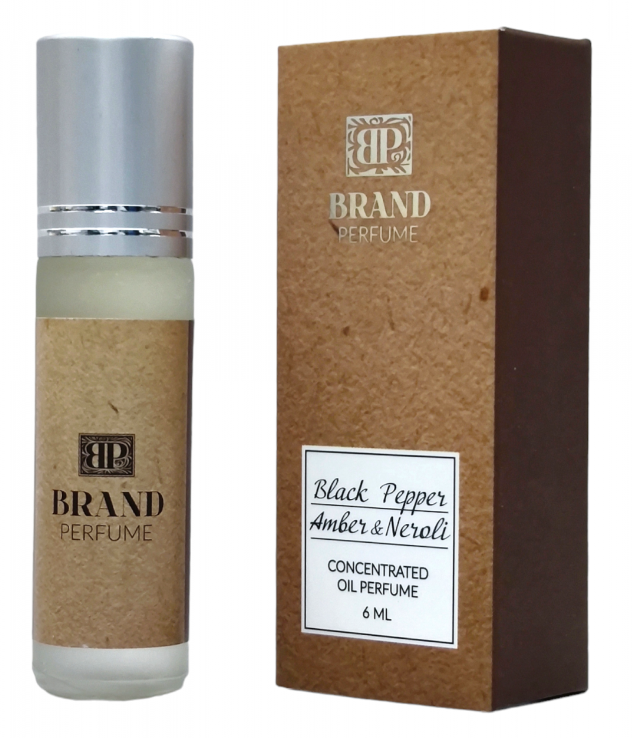 Масляные духи Черный перец, Амбра и Нероли (Black Pepper, Amber &amp; Neroli Brand Perfume) 6 мл