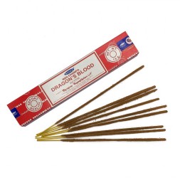 УЦЕНКА! Благовония Кровь дракона Сатья ПОМЯТА КОРОБКА (Dragon's Blood Incense Satya) 15 г 