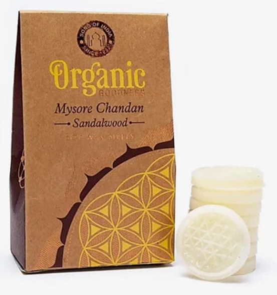 Набор ароматического воска Сандаловое дерево (Mysore Chandan Soy Wax Melts Organic Goodness Song of India) 7 шт (40 г)