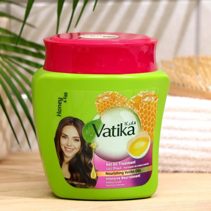 Маска для волос Мед и Яйцо Интенсивное питание Дабур Ватика (Dabur Vatika Hair mask Intensive nourishment) 500 г