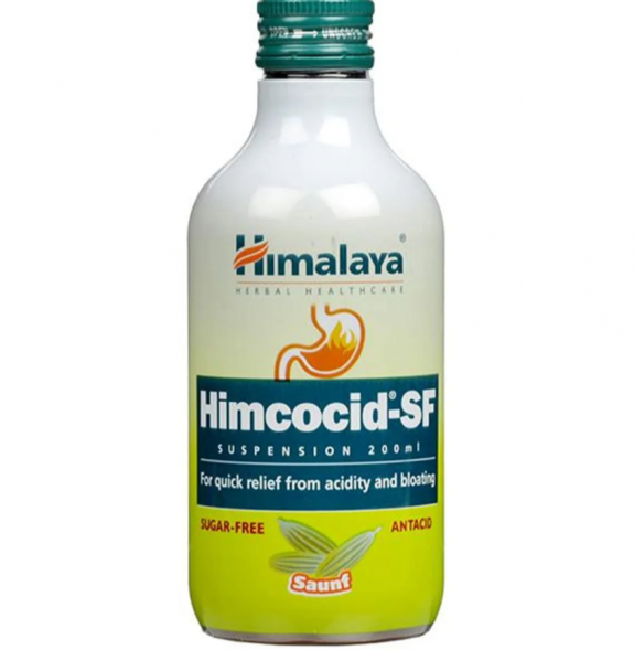 Химкоцид-СФ с Фенхелем суспензия от изжоги Хималая (Himcocid-SF Saunf Suspension Himalaya) 200 мл