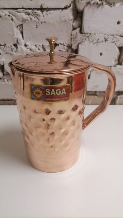 Медный кувшин Сага (Pure Copper Luxury line Water DIAMOND Jug Saga) 1500 мл