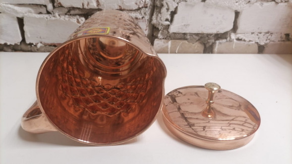 Медный кувшин Сага (Pure Copper Luxury line Water DIAMOND Jug Saga) 1500 мл