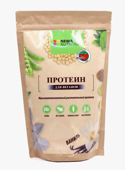Протеин для веганов вкус Ванили БЕЗ САХАРА БЕЗ ГЛЮТЕНА (Newa Nutrition ...