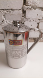 Медный кувшин Сага (Pure Copper Luxury line Water EMBOSSED STEEL Jug Saga) 1500 мл