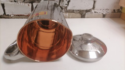 Медный кувшин Сага (Pure Copper Luxury line Water EMBOSSED STEEL Jug Saga) 1500 мл