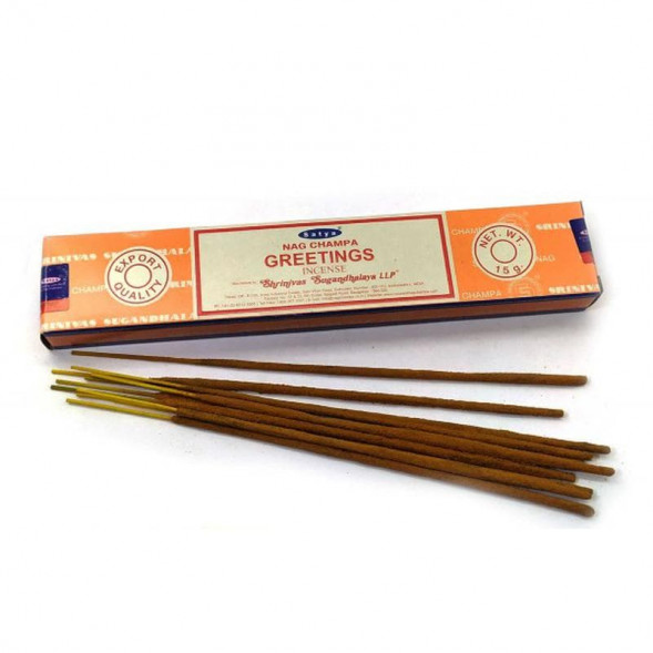 Благовония Приветствие Сатья (Satya NAG CHAMPA Greetings) 15 г