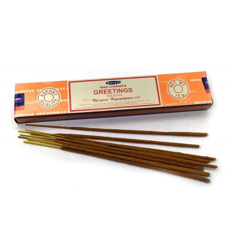 Благовония Приветствие Сатья (Satya NAG CHAMPA Greetings) 15 г