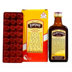 Хемпушпа тоник для женского здоровья (Hempushpa Women&#039;s Health Restorative Tonic Rajvaidya) 170 мл + 24 табл